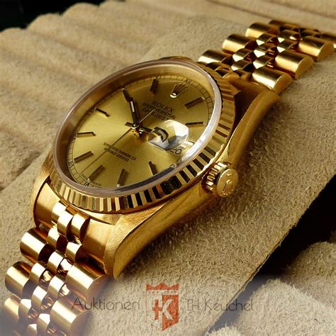 rolex datejust 750 gold